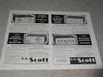 Scott 1956 Tube 330,311 Tuner, 210-D, 99-B Amplifier Ad, Pg, Specs, Original. Fixed Price $9.99.