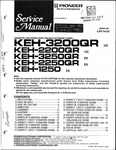 Pioneer KEH-3200QR, Cassette Car Stereo Fm/am Elect Tuner Service Manual. Fixed Price $20.00.