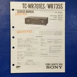 Sony TC-WR701ES TC-WR735S Service Manual Original Paper Oem Repair Guide Usa. Fixed Price $31.90.