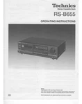 Technics RS-B655 Cassette Deck Owners Instruction Manual Reprint. Fixed Price $22.24.