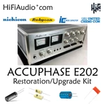 Accuphase E202 Amplifier Restoration Repair Filter Capacitor Upgrade Kit. Fixed Price $195.00.