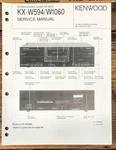 Kenwood KX-W594 KX-W1060 Cassette Service Manual *original*. Fixed Price $19.97.