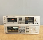Vintage Onkyo TA-630D Cassette Deck + TX-25 Stereo Receiver Amp Tested Working. Fixed Price $179.99.