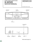 Service Manual For Kenwood X-W320. Fixed Price $12.49.