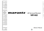 Marantz NR1402 Receiver Owners Instruction Manual. Fixed Price $19.99.