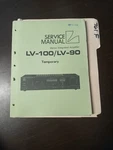 Alpine Luxman Lv 100 90 Service Manual Original Repair Book 13 Pages Amplifier. Fixed Price $49.99.