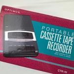 Optimus Portable Cassette Tape Recorder Player Model CTR-111 14-1117 Radioshack. Fixed Price $10.00.