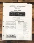 Onkyo TA-2036 Cassette Service Manual *original*. Fixed Price $14.97.