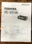 Toshiba PC-G17W Cassette Deck Service Manual *original*. Fixed Price $14.97.