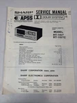 Vintage Sharp Service Manual Model Number RT-1157. Fixed Price $30.00.