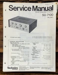 Technics SU-7100 Amplifier Service Manual *original*. Fixed Price $24.97.