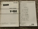 Teac V-480 Cassette Tape Deck Original Service Manual W/foldout Schematic. Fixed Price $19.94.