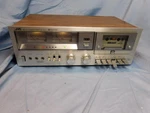 Jvc KD-25 Stereo Cassette Deck Silver Face Faux Woodgrain Covered Case Vintage. Fixed Price $129.99.