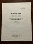 Mcintosh Model MI-200A -b Power Amplifier Instruction Manual K-107 Genuine. Fixed Price $99.99.
