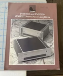 Perreaux Signet Mosfet Power Amplifier Spec Brochure PMF1850 PMF3150 1986. Fixed Price $19.49.