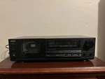 Aiwa AD-R40U Stereo Cassette Deck, Dolby B-c Nr, In Black Turns On. Fixed Price $100.00.