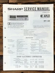 Sharp RT-32 Cassette Service Manual *original*. Fixed Price $19.97.