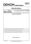 Service Manual For Denon DN-F450. Fixed Price $18.13.