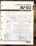 Yamaha AV-50 Amplifier Service Manual *original*. Fixed Price $14.97.