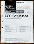 Pioneer CT-Z99W Cassette Service Manual *original*. Fixed Price $14.97.