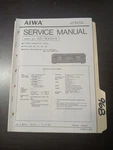 Aiwa Model No. AD-WX909 Service Manual Original Repair Book Stereo Cassette Deck. Fixed Price $49.99.