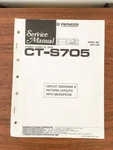 Pioneer CT-S705 Cassette Service Manual *original*. Fixed Price $17.97.