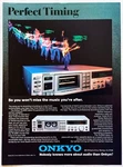 Onkyo TA-2055 Cassette Deck Orig 1983 Promo Vintage Print Advert Poster Pinup. Fixed Price $7.99.