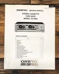 Onkyo TA-W80 Cassette Service Manual *original*. Fixed Price $14.97.