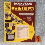 Vintage 1974 Radio Shack Catalog Electronics Computers Stereo Tandy Loc F. Fixed Price $32.40.