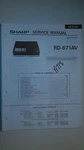 Sharp RD-671AV Service Manual Original Repair Book Tape Player. Fixed Price $19.98.