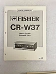 Vintage Original Fisher CR-W37 Stereo Double Cassette Deck Service Manual Repair. Fixed Price $17.09.
