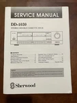Sherwood DD-1030 Stereo Double Cassette Deck Original Service Repair Manual. Fixed Price $12.75.
