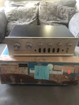 Vintage Dynaco Stereo Preamplifier With Original Box Powers Up. Fixed Price $250.00.