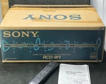 Sony RCD-W1 Dual Recorder W/ Original Box, Remote & Instructions For Parts. Fixed Price $120.00.