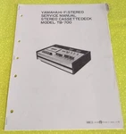 Yamaha TB-700 Cassette Deck Service Manual 1975 Rare !! Lqqk. Fixed Price $25.00.