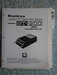 Sankyo ST-200 Mv Service Manual Original Repair Book Cassette Tape Deck. Fixed Price $25.00.