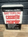 Vintage Realistic Cassette Tape Recorder CTR-40B Model 14-818 New Open Box. Fixed Price $24.95.