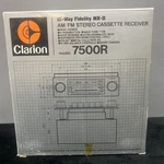 Clarion 7500R Am/fm Stereo Cassette Receiver Hi Way Fidelity Mk-ii Nos Unused. Fixed Price $324.99.