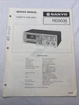 Vintage Sanyo Service Manual Model Number Rd 5035. Fixed Price $10.00.