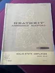 Vintage 1968 Heathkit Assembly Manual Solid-state Amplifier Model AA-18. Fixed Price $8.99.