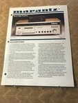 Original Marantz Pure High Fidelity SD-72 Cassette Deck Brochure D1087. Fixed Price $17.95.