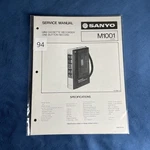 Sanyo M1001 Mini Cassette Recorder Service Manual. Fixed Price $13.00.