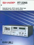 1979 Sharp RT-2266 Stereo Cassette Deck Original Glossy Dealer Brochure Hifi. Fixed Price $18.50.