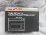 New Pkg Craig J512 Voice Actuated Compact Cassette Recorder With. Fixed Price $70.00.