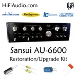 Sansui AU-6600 Rebuild Restoration Recap Service Kit Repair Filter Capacitor. Fixed Price $175.00.