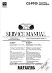 Aiwa Cs P700 - Boombox Radio Cassette Recorder Service Manual Repair. Fixed Price $5.83.