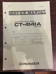 Pioneer CT-4141A CT4141A Tape Deck Service Manual **original**. Fixed Price $17.75.