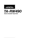 Onkyo TA-RW490 Tuner Owners Manual. Fixed Price $22.24.