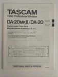 Tascam DA-20MKII Service Manual Oem English/french Digital Audio Tape Deck. Fixed Price $25.00.