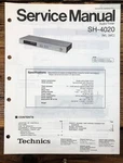 Technics SH-4020 Audio Timer Service Manual *original*. Fixed Price $19.97.